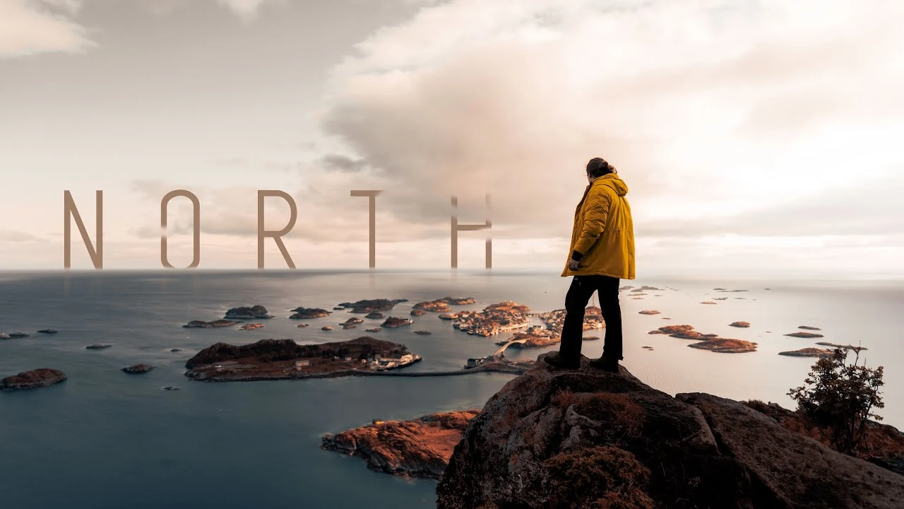 Nordnorsk landskap, prosjektbilde fra filmen North.